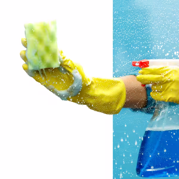 Professional cleaner maintaining a modern Blacklick suburban home